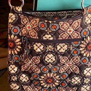 Vera Bradley Canyon Hipster Crossbody Shoulder Bag Retired Print